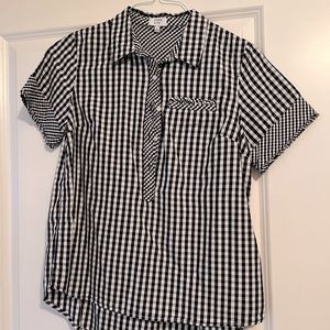 Crown and Ivy Riffle detail blouse